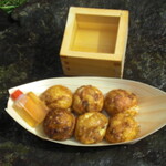 葉山 日影茶屋 - 葉山たこやき 樽酒