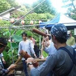 葉山 日影茶屋 - 餅つき