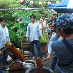 葉山 日影茶屋 - 餅つき