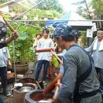 葉山 日影茶屋 - 餅つき