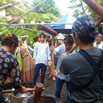 葉山 日影茶屋 - 餅つき