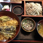 一休庵 - 天丼・そばセット¥1,300-