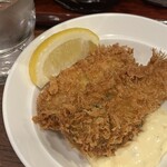 かつれつ四谷たけだ - カキフライ2個 ¥560