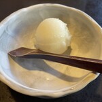 本むら庵 - シャーベット※洋なし