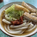 桜井うどん - すりだね投入