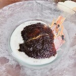 CUL DE SAC - Sanriku Scallops, Tokobushi, Red Shrimp with Consommé Jelly