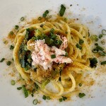 カステリーナ 茅場町 - 蟹とカラスミのパスタ