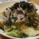 焼きもの家 慶 - 豚しゃぶ白菜サラダ@880円。すげ〜ボリューム^_^;