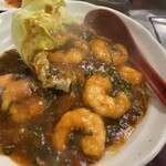 喜楽亭 - 車エビのチリソース煮