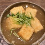 泊舟 - 揚げ出し豆腐７００円。