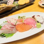 大阪産料理 空 - お造り盛り合わせ３種