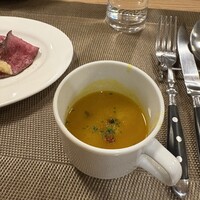神楽坂窯焼きビストロflamme flamme - かぼちゃスープ