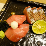 季節のお料理 辻むら - サワラと本マグロの刺身