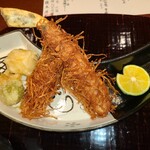 新宿 なだ万賓館 - カニ、ふきのとうのフライ