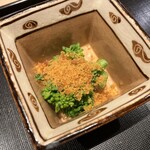祇園 にしかわ - 菜の花のからすみ和えわん