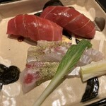 祇園 にしかわ - 鯛と鮪寿司