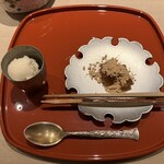 祇園 にしかわ - わらび餅とシャーベット