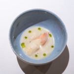 レストラン オオツ - 2025.1 加能ガニとフヌイユのスープ エストラゴンオイル