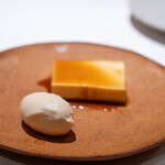 レストラン オオツ - 2025.1 プリンとチーズケーキのアイス