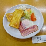 グランドサウナ広島 レストラン - 洋定食ベーコンエッグ