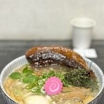 らー麺　Do・Ni・Bo - 煮干しお全のせ1,100円を太麺に変更50円