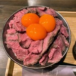 肉 Needs - 特上超絶ファフィ丼+ライス大盛り