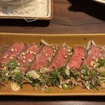 海鮮炭火原始焼き 日本酒 のど黒炭魚 - 