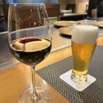 神戶牛排 Ishida. 本店 - 赤ワイン、生ビール
