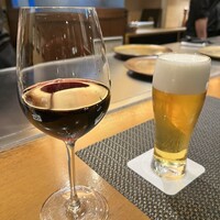神戸牛ステーキ Ishida. 本店 - 赤ワイン、生ビール