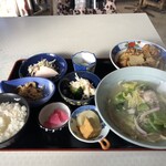 ドライブインみなみ - ホルモン定食/¥700