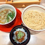 麺屋 えぐち - 塩つけそば(並)＋黒豚味噌ごはん