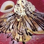 アメリカンキッチン - 【ナッツ＆チョコパンケーキ】850yen  ＊ﾌﾟﾗｽ200yenでﾄﾞﾘﾝｸﾊﾞｰｾｯﾄ♪