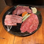 炭火焼き肉 上州ホルモン 仙水苑 - セットのお肉