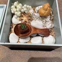 恵比寿 鉄板焼き Sublime - 前菜の鴨肉のパテとトリュフのシュー