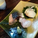 囲坊主 - 刺身盛り（鰤、しめ鯖、平目、スズキ）