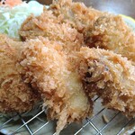 とんかつ専門店 かつ一 - かきフライ定食