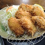 とんかつ専門店 かつ一 - かきフライ定食