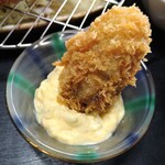 とんかつ専門店 かつ一 - かきフライ定食