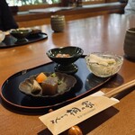 とんかつ 桐の家 - 先付け 3点セット