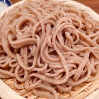 自家製粉石臼挽きうどん 青空blue 本店 - 炙り国産もつと三つ葉のつけ汁うどん