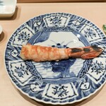 すし 良月 - 牡丹海老三ツ星醤油炭火焼き