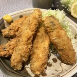 魚佐 - カキフライ大きい