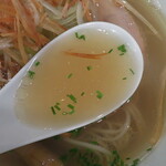 創作麺工房 鳴龍 - 塩拉麺/スープ