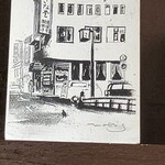 おきな堂 - 壁にあったポストカード