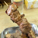 一力 - ればタレ。口コミに一部あった生臭さとかは無く、良い状態。レバっぽさはややつよめかもしれない。