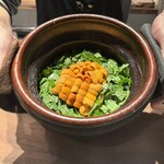 280579912 - かま叶炊きご飯（生ウニ、葉ワサビ）