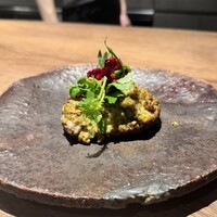 かま叶 - 牡蠣椎茸　オーブン焼き　香草バター