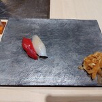 銀座のみこ寿司 - 赤身, いか