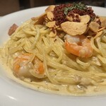 PASTA KITCHEN NAKANO - 海老とベーコンのガーリッククリーム