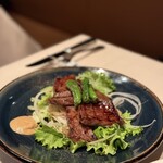 御堂筋 ロッヂ - 黒毛和牛ロース網焼き